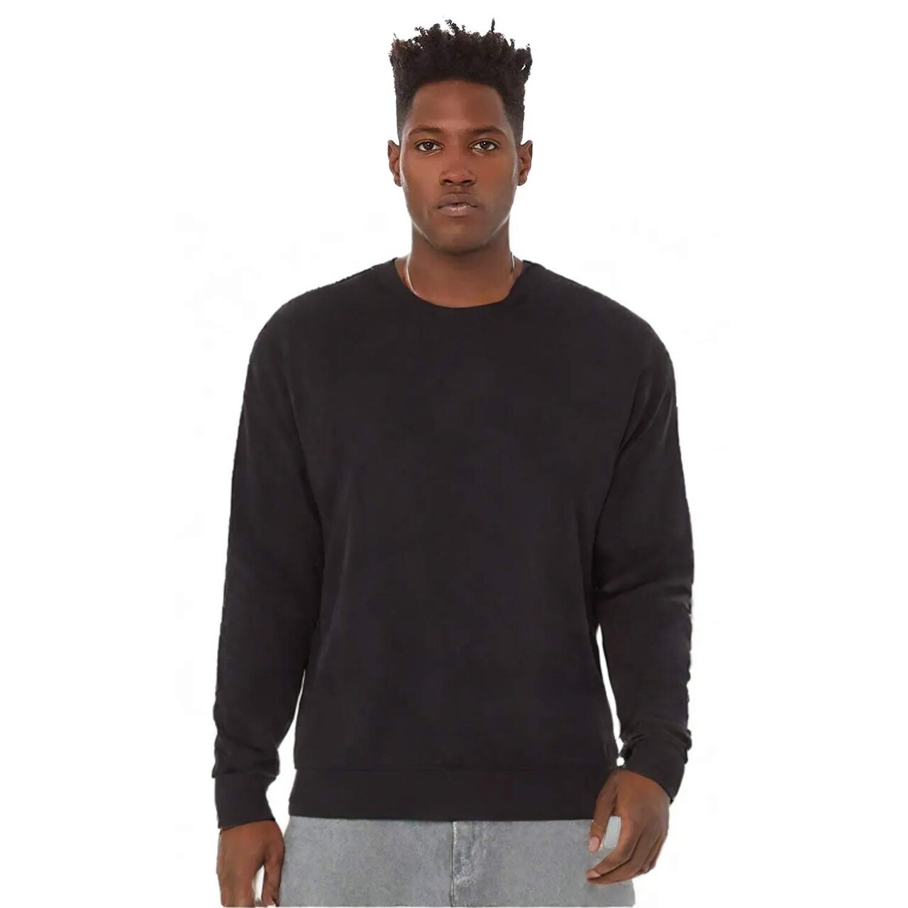 BELLA+CANVAS Long Sleeve Sponge Fleece Drop Shoulder Sweatshirt for Casual, Winter & Layering Wear